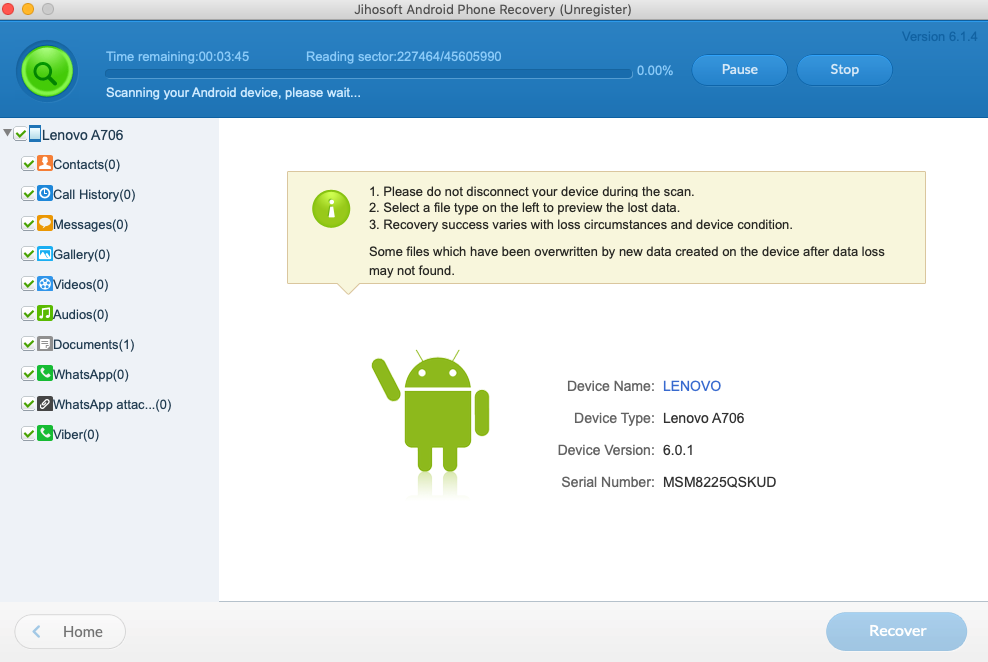 Android data recovery